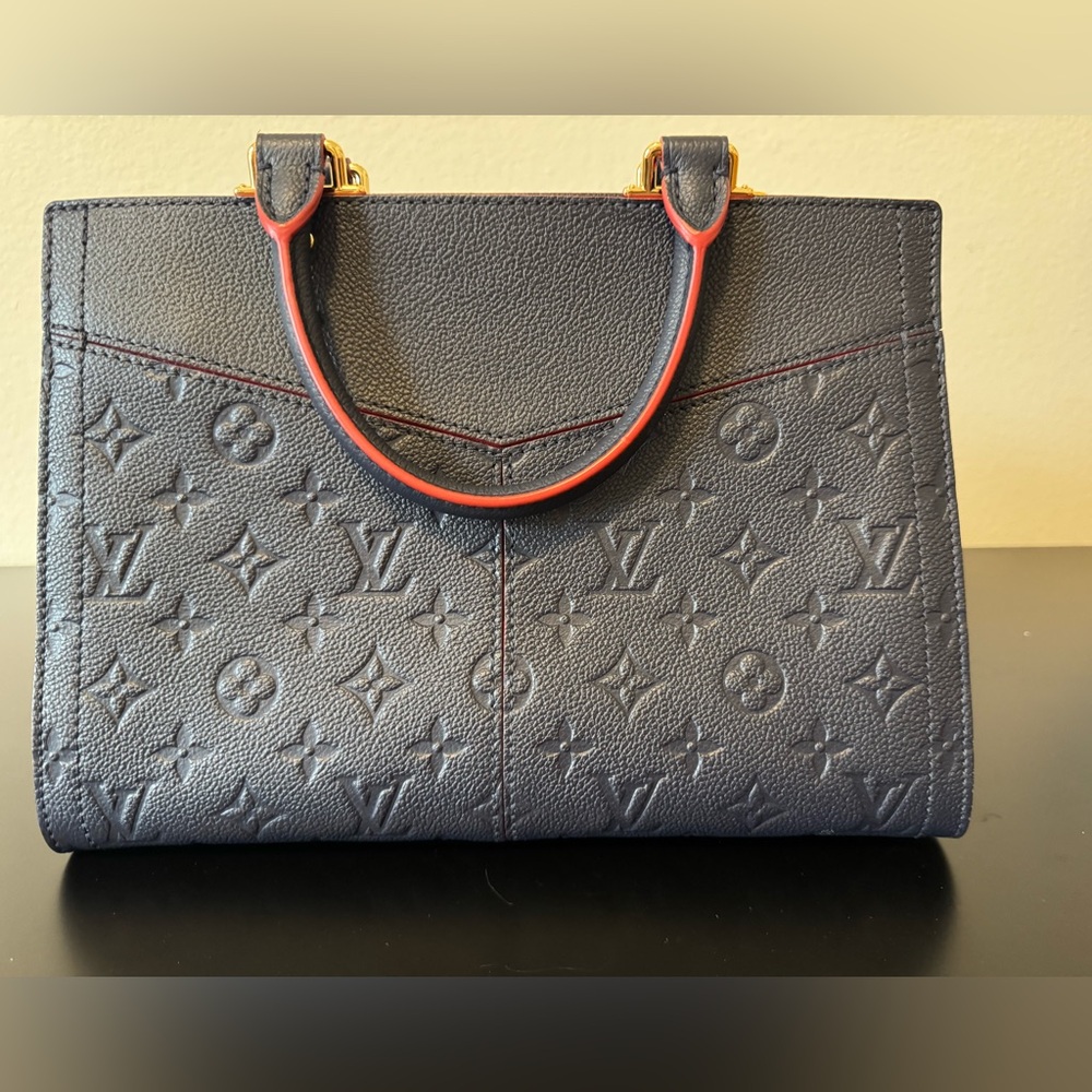 Louis Vuitton Sully PM Marine Rouge Monogram Empreinte Leather - Picture 3 of 10